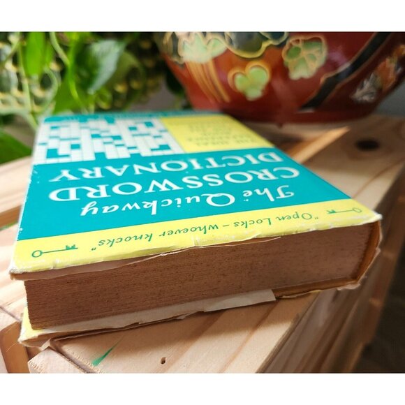 1974 Quickway Crossword Dictionary by H.W. Hill Vintage Hardcover w/ Dust Jacket - Picture 5 of 15
